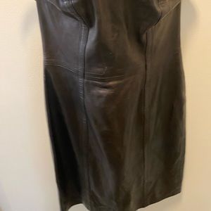 YSL leather dress